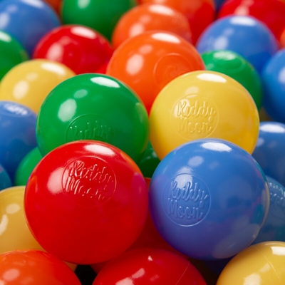 300 ? 6CM Palline Morbide Colorate Per Piscina Bambini Fatto In EU, Giallo/Verde/Blu/Arancione - giallo/verde/blu/arancione - Kiddymoon