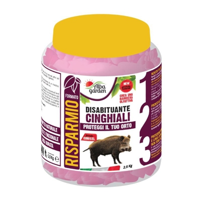 Disabituante repellente barriera cinghiali cubo gel x 2,5 Kg