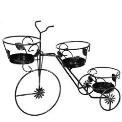 Portavaso in ferro 3 posti mod.bicicletta h.65x75 - Sessa precio