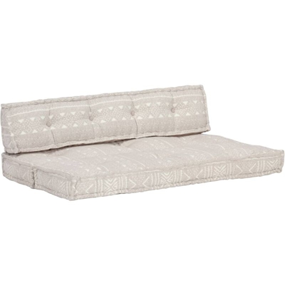 YOUTHUP Cuscino per Divani Pallet Marrone Chiaro in Tessuto Patchwork - Marrone