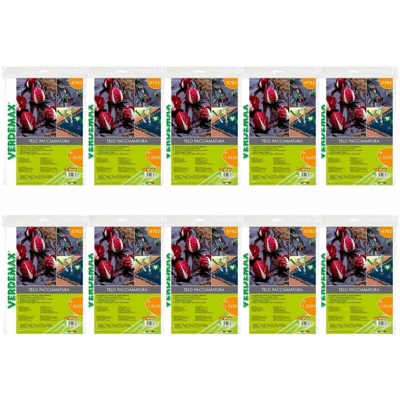 Verdemax 10 teli per pacciamatura in pe ciascuno da metri 1,5x20 colore nero