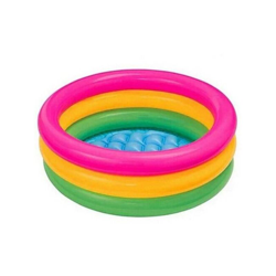 Tradeshop - PISCINA BAGNETTO GONFIABILE 3 ANELLI ROTONDA BAMBINI SPIAGGIA MARE 60X25CM precio
