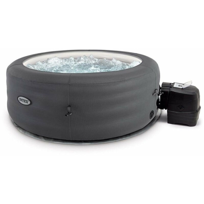 Intex Simple Spa 28482 Vasca Idromassaggio 795 Litri Bubble Massage 196x66 Cm con Riscaldamento Accessori Relax