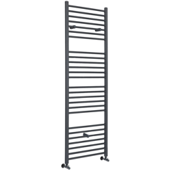 Hudson Reed Artle Scaldasalviette Piatto di Design Verticale - Termoarredo Bagno ad Acqua Calda - Acciaio Antracite - 763W - 1800 x 400mm en oferta