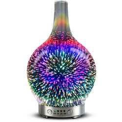 Umidificatore ad ultrasuoni notte di legno LED 7 di colore UE precio