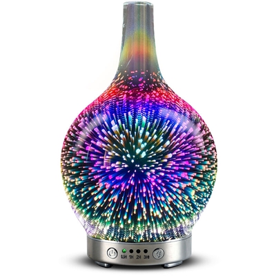 Umidificatore ad ultrasuoni notte di legno LED 7 di colore UE