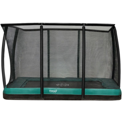 Etan - SOLO TRAMPOLINO Tappeto elastico interrato rettangolare Deluxe 281x201cm - verde. Rete forte e bordo con doppia imbottitura precio