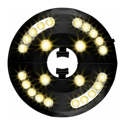 LITZEE Luce per ombrellone da giardino, Luce per ombrellone da giardino, 24 LED, 3 modelli di illuminazione, Luce per ombrellone da giardino,