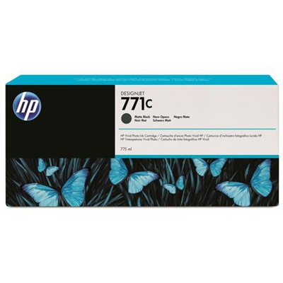 B6Y31a Cartuccia Ink Originale 771C Nera Opaco per HP DesignJet Z6200 Z6600 Z6800 Confezione 3 pezzi