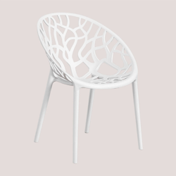 SKLUM Sedia da giardino Ores Bianco Opaco Polipropilene precio