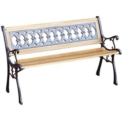 Panca in legno e ghisa James en oferta