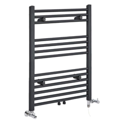 Hudson Reed Neva Scaldasalviette Misto Moderno - Termoarredo Bagno di Design Antracite - Design Elettrico & Idraulico - 484W - 803 x 600mm en oferta