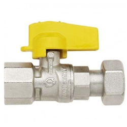 Rubinetto farfalla gas con girello 1/2 f dritto valvola a sfera bocchettone 1/2' características