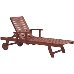 Lettino da giardino in legno di acacia TOSCANA en oferta
