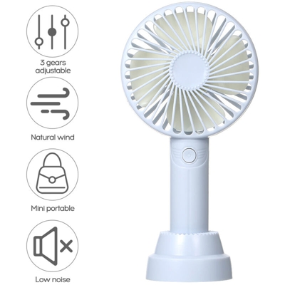 Asupermall - Mini ventola portatile USB K7 (senza batteria) blu