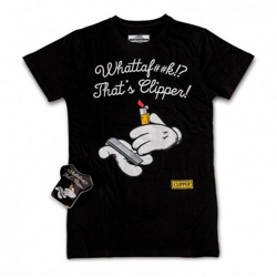T-shirt maglia magic in cotone wtf girocollo nera taglia xl unisex - Clipper en oferta