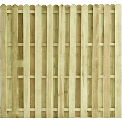 Pannello di Recinzione Legno di Pino Impregnato 180x170 cm