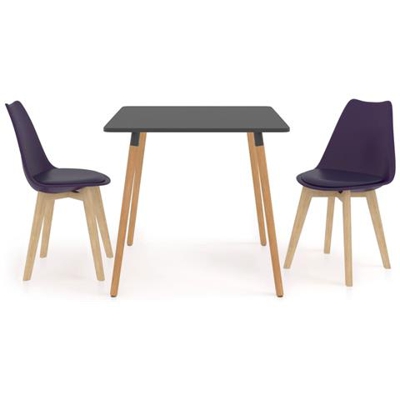 Set Da Pranzo 3 Pz Viola Scuro