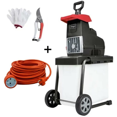 Biotrituratore Elettrico A Rullo Da Giardino 2800W Scheppach Gs60 +Prolunga 20Mt