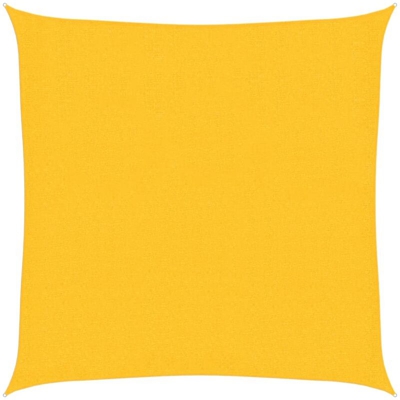 Vela Parasole 160 g/m² Gialla 2,5x2,5 m in HDPE - Giallo - Vidaxl