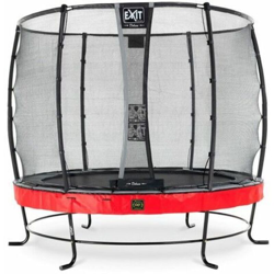 Exit - SOLO TRAMPOLINO Tappeto elastico da giardino rotondo 251cm con rete di sicurezza Deluxe - rosso. Con telaio molto stabile. Un trampolino precio