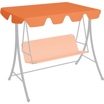 YOUTHUP Baldacchino per Dondolo Giardino Arancione 192x147 cm 270 g/m2 - Arancione