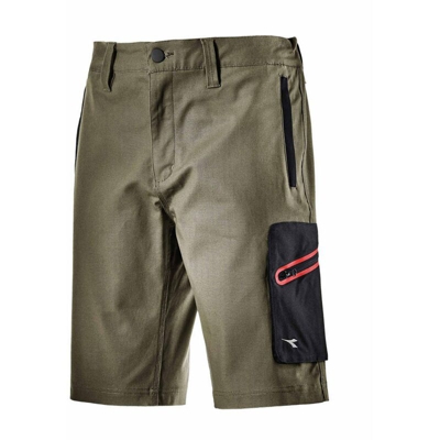 Diadora Utility - Bermuda da lavoro con tasche laterali 'Stretch', pantalone da uomo corto -XL