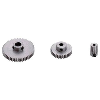 Ingranaggio dentato cilindrico Acciaio Tipo di modulo: 0.5 Ø foro: 4 mm Numero di denti: 50 - Reely