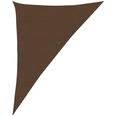 vidaXL Vela Parasole 160 g/m² Marrone 4x5x6,8 m in HDPE - Marrone