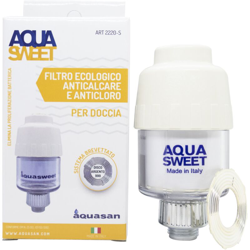 FILTRO ACQUA FILTRATA PER DOCCIA AQUASWEET SOFFIONI FLESSIBILI (30486) - Aquasan en oferta