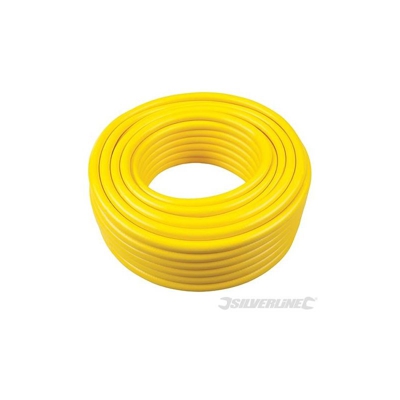 Tubo Tubi Flessibile Rinforzato Resistente Pvc Guaina 30 M Metri 413 Silv Giallo