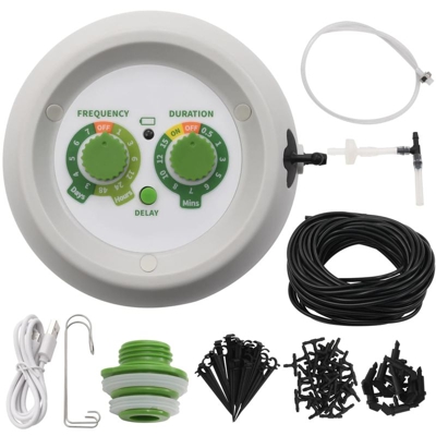 Asupermall - Kit Automatico di Irrigazione Interna a Goccia con Regolatore