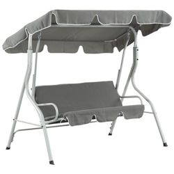 Dondolo Da Giardino ''swing'' - 3 Posti - Grigio Chiaro en oferta