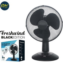 Ventilatore da tavolo nero serie 45w nero EDM 33949 precio