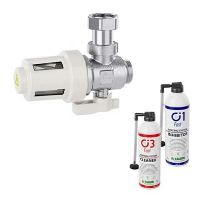 Caleffi Kit di protezione con defangatore magnetico sottocaldaia 3/4 | KIT545900
