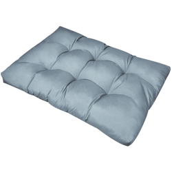 Asupermall - Cuscino per Sedile Imbottito Grigio 120 x 80 x 10 cm precio