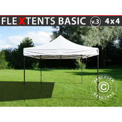 Gazebo pieghevole Gazebo rapido FleXtents Basic v.3, 4x4m Bianco en oferta