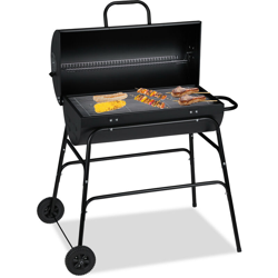 Griglia Portatile XXL, Instant Barbecue con Coperchio, Aerazione Regolabile, Stabile,HLP 96,5x103x64,5 cm,nero características