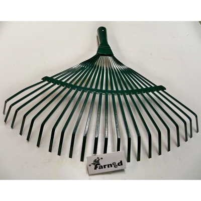 Rastrello Scopa Fisso 22 Denti Per Pulizia Giardino Erba Foglie Giardinaggio