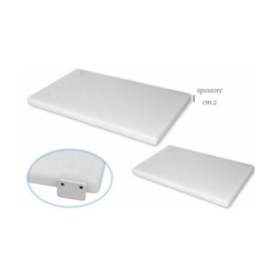 Tagliere Polietilene con Fermo 40x30x2cm Bianco - Bertoli características