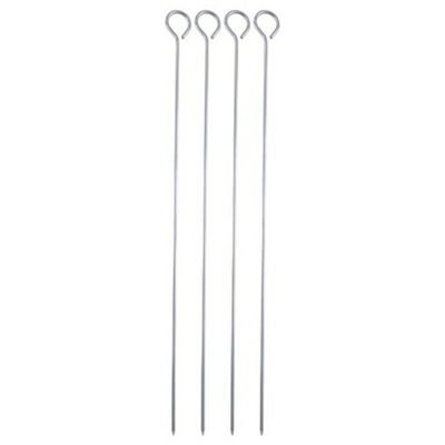 Set di Spiedini per Barbecue BBQ Acciaio inossidabile Argentato (4 uds) - Bergner