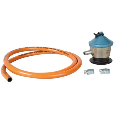 Kit regolatore tubo butano con morsetti