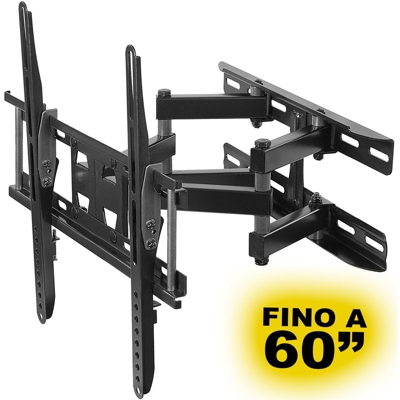 Tradeshop - STAFFA BRACCIO PORTA TV FULL MOTION 20'30'32'40'42'44'46'48'50'52'55'60' 400X400