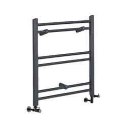 Hudson Reed Artle Scaldasalviette Misto Piatto Moderno - Termoarredo Bagno a Scaletta Antracite - Design Elettrico & Idraulico - 222W - 600 x 400mm precio