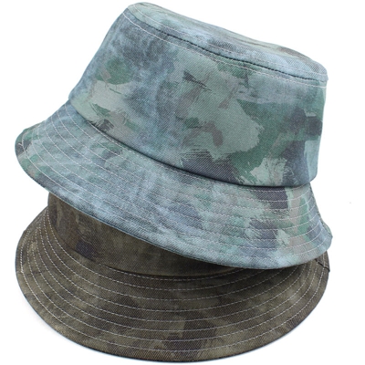 Berretti da pescatore a tesa larga pieghevoli regolabili mimetici per cappelli da pescatore per viaggi in vacanza al mare,modello:Taglia Unica|verde