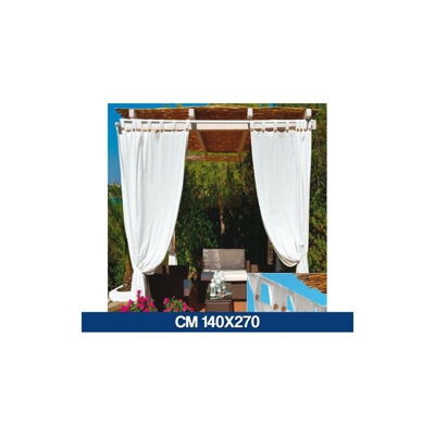 Tenda Gazebo Passanti 140 cm x 270 cm H Bianco Arredo Giardino Parasole CM 140X270- BIANCO