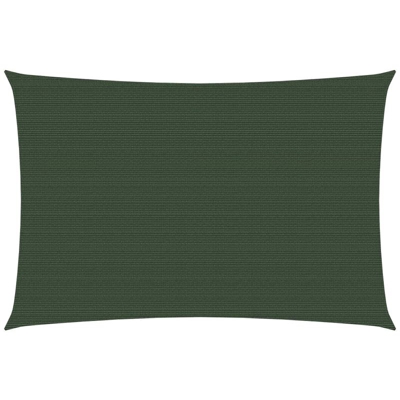 YOUTHUP Vela Parasole 160 g/m2 Verde Scuro 2,5x4 m in HDPE - Verde