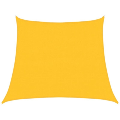 vidaXL Vela Parasole 160 g/m² Gialla 3/4x3 m in HDPE - Giallo