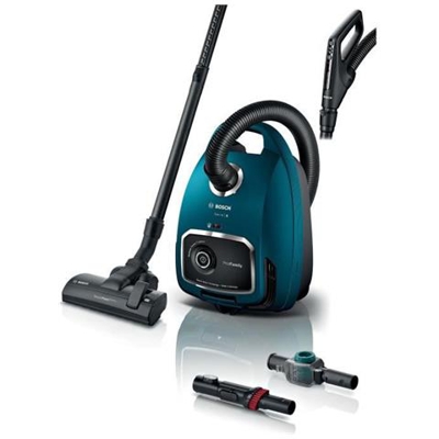 Bgl6fam1 - Aspirapolvere Con Sacco - Blu - Variatore Di Potenza Con Manico - Spazzola Multiuso Integrata - Accessorio Ricevuto