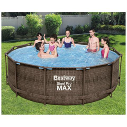 Set Piscina Steel Pro Max Deluxe Series Rotonda 366x100 Cm en oferta